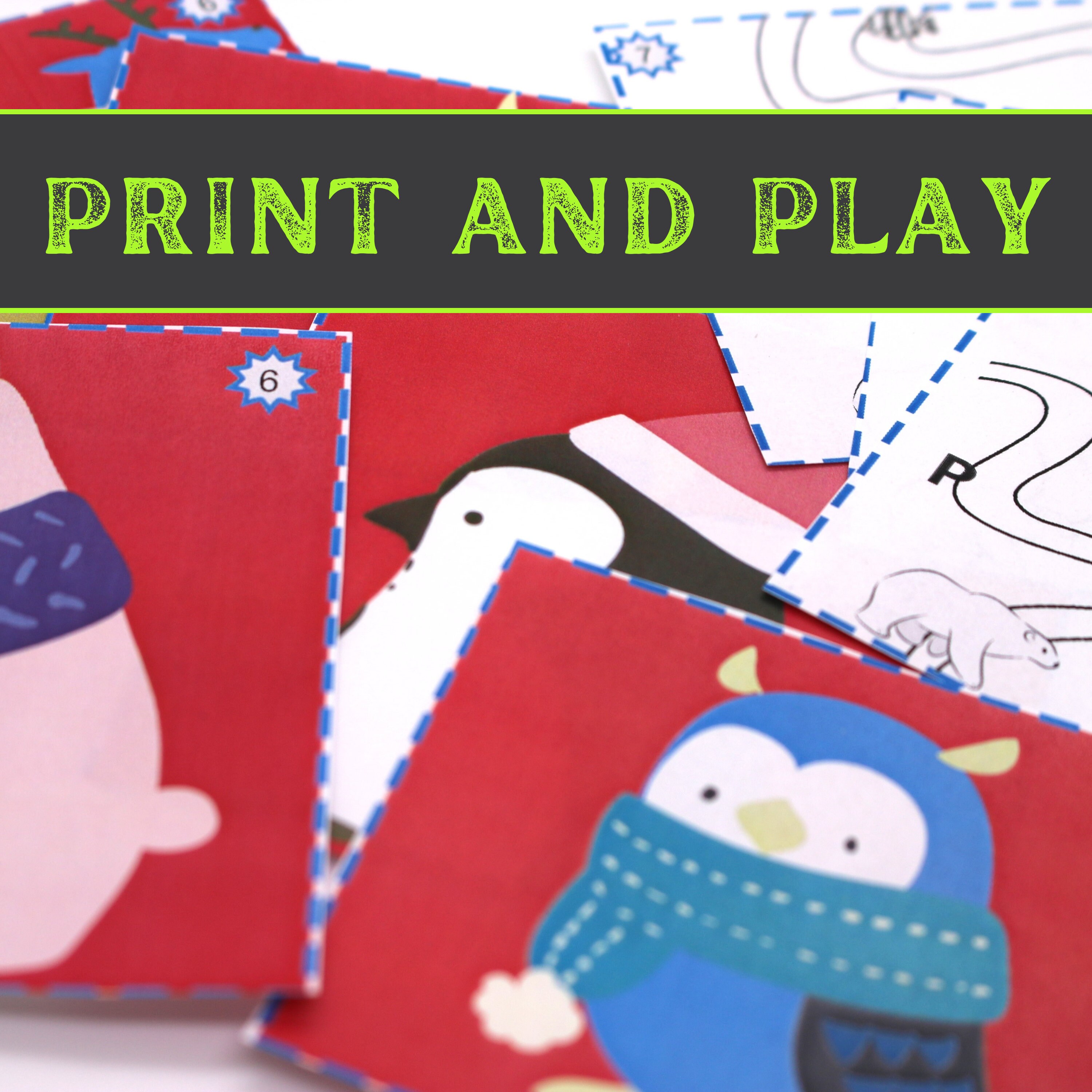 Kids Escape Room Game Printable Kit - Winter Escape - DIY Party Game ...
