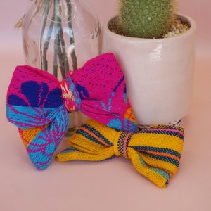 Cambaya Bow 2-Pack | Mexican Hair Bows | Sarape Bow | Girl Cambaya Hair Bow | Traditional Hair Bow | Moño Tradicional Mexicano
