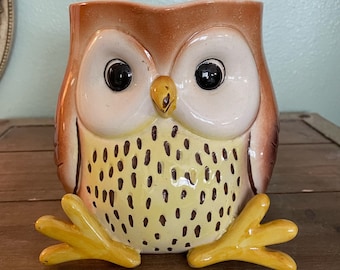 Vintage Owl Pitcher - Marked Ceramex Del Norte