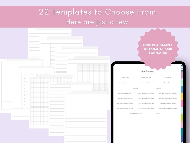10 -subject Digital Notebook – Hyperlinked | Aesthetic | Pastel ...
