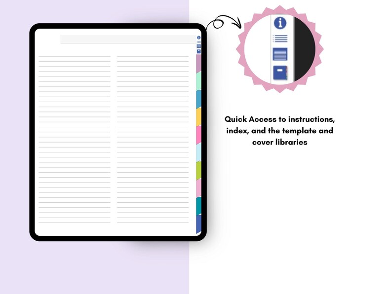 10 -subject Digital Notebook – Hyperlinked | Aesthetic | Pastel ...