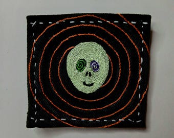 Dazed Alien hand embroidered patch
