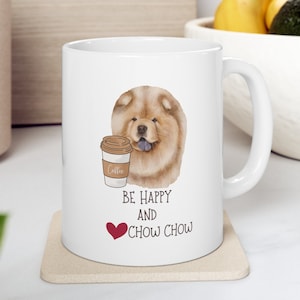 Chow Chow Dog Mug, Chow Mom Gift, Chowchow lovers Gift,  Chow Dad Accessory, Chow Dog Art Office Desk Gift, Chow Funny Cup, Love Chow Mug