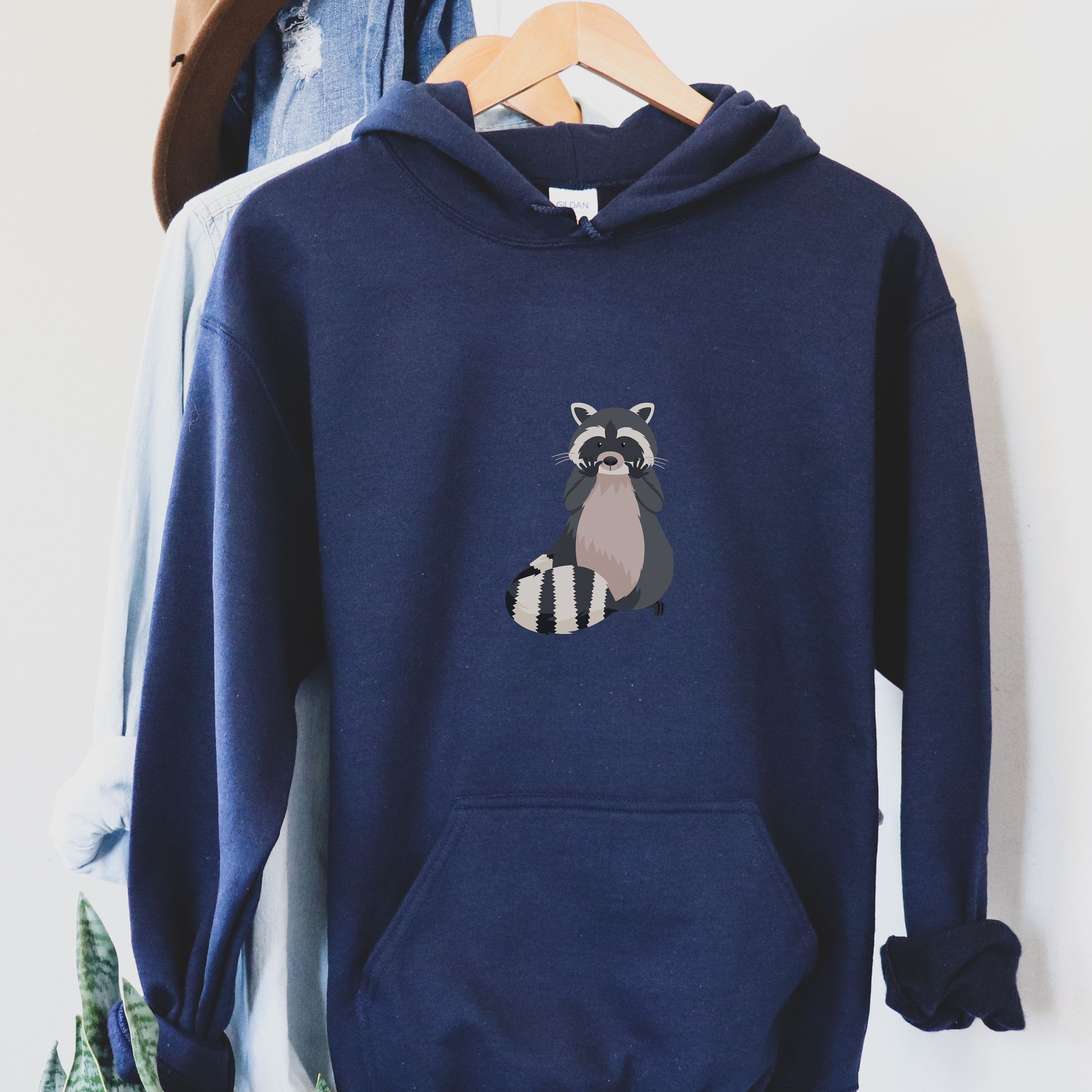 Raccoons Hoodie Raccoon Print Funny Raccoon Lover Gift Cute Etsy