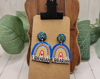 Librarian earrings