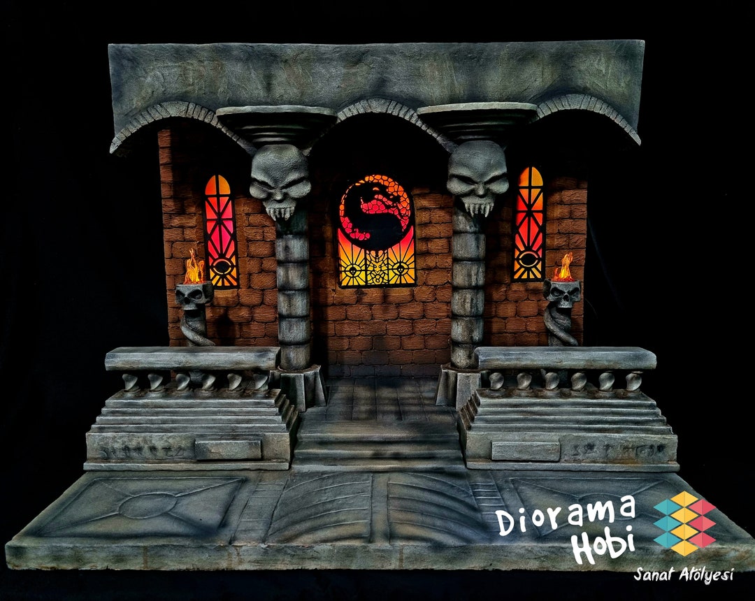 Mortal Kombat Temple Stage Diorama Etsy