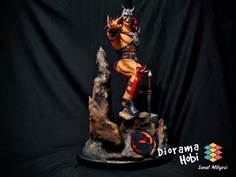 Mortal Kombat Custom Shao Kahn 1/6 Scale Statue Etsy
