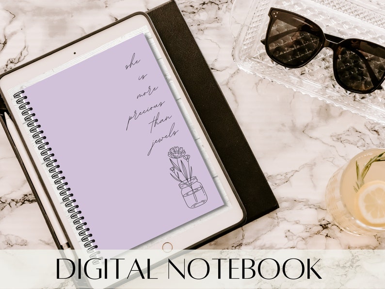 Digital Notebook | Digital Journal | Goodnotes | Proverbs 31 | - Etsy