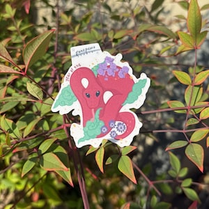 Adesivo de vinil 2025 Ano da Serpente nas Nuvens com Flores, Vinil Brilhante, Fosco e Resistente às Intempéries, Holográfico