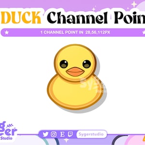 Duck Channel Points for Twitch | Twitch Channel Point Icon | Twitch Emotes | Stream Emotes | Channel Point Redeem