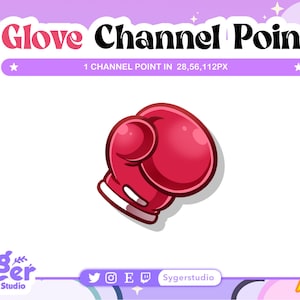 Gloves Red Channel Points for Twitch | Twitch Channel Point Icon | Twitch Emotes | Stream Emotes | Channel Point Redeem