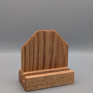 Beezer's Trading Card Display Stand White Oak
