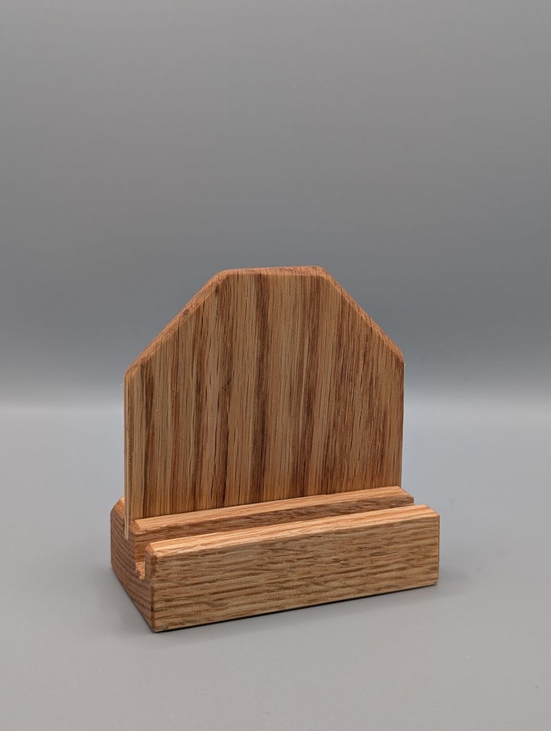 Beezer's Trading Card Display Stand White Oak