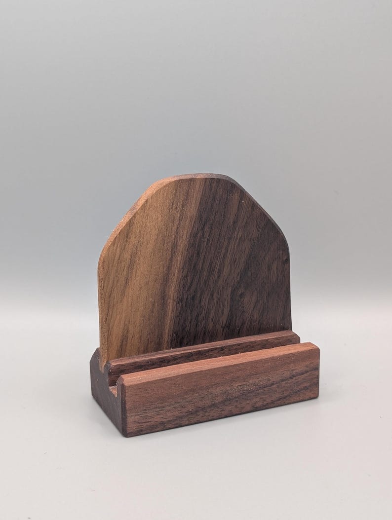 Beezer's Trading Card Display Stand Black Walnut