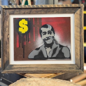 Original Street Art Canvas - Custom Frame - Signed By Artist- 1 of a Kind See Description