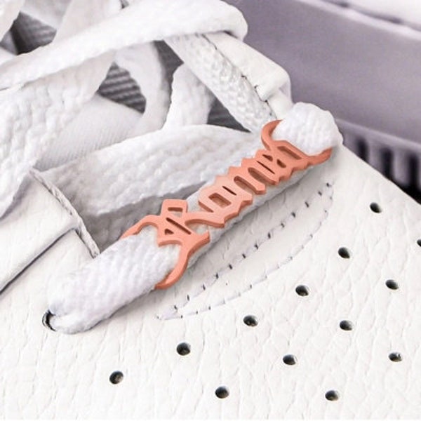 Personalized Name Metal Shoelace Charm Custom Shoe Buckle