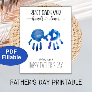 Fête des pères imprimable - Le meilleur papa de tous les temps, haut la main