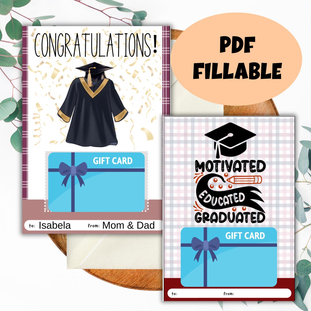 Graduation Gift Card Holder Maroon, High School, College, University - Etsy