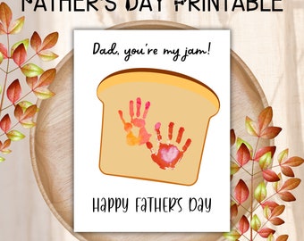 Father’s Day Handprint Printable – Dad, You’re My Jam