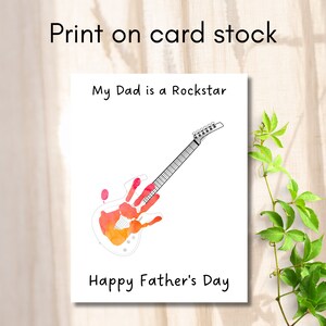 Father's Day Printable - Rockstar - Personalized Gift From Children! - Etsy