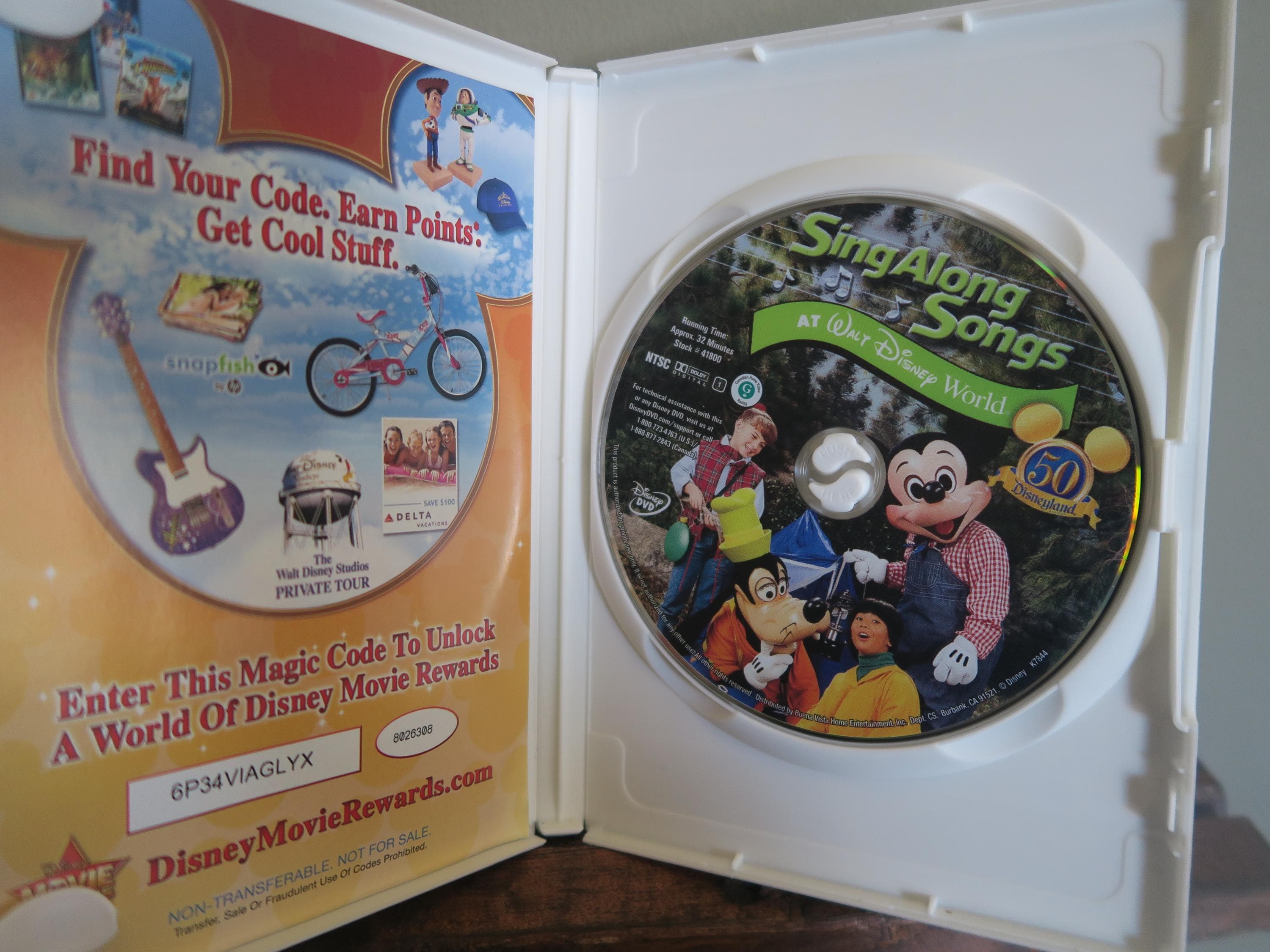2005 (1994) Disney Sing-a-long at Walt Disney World Campout DVD - Etsy