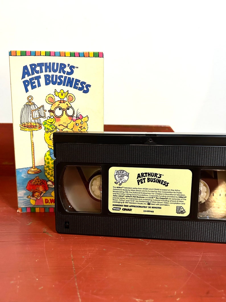 1997 Arthur's Pet Business VHS Nostalgic PBS Kids Etsy
