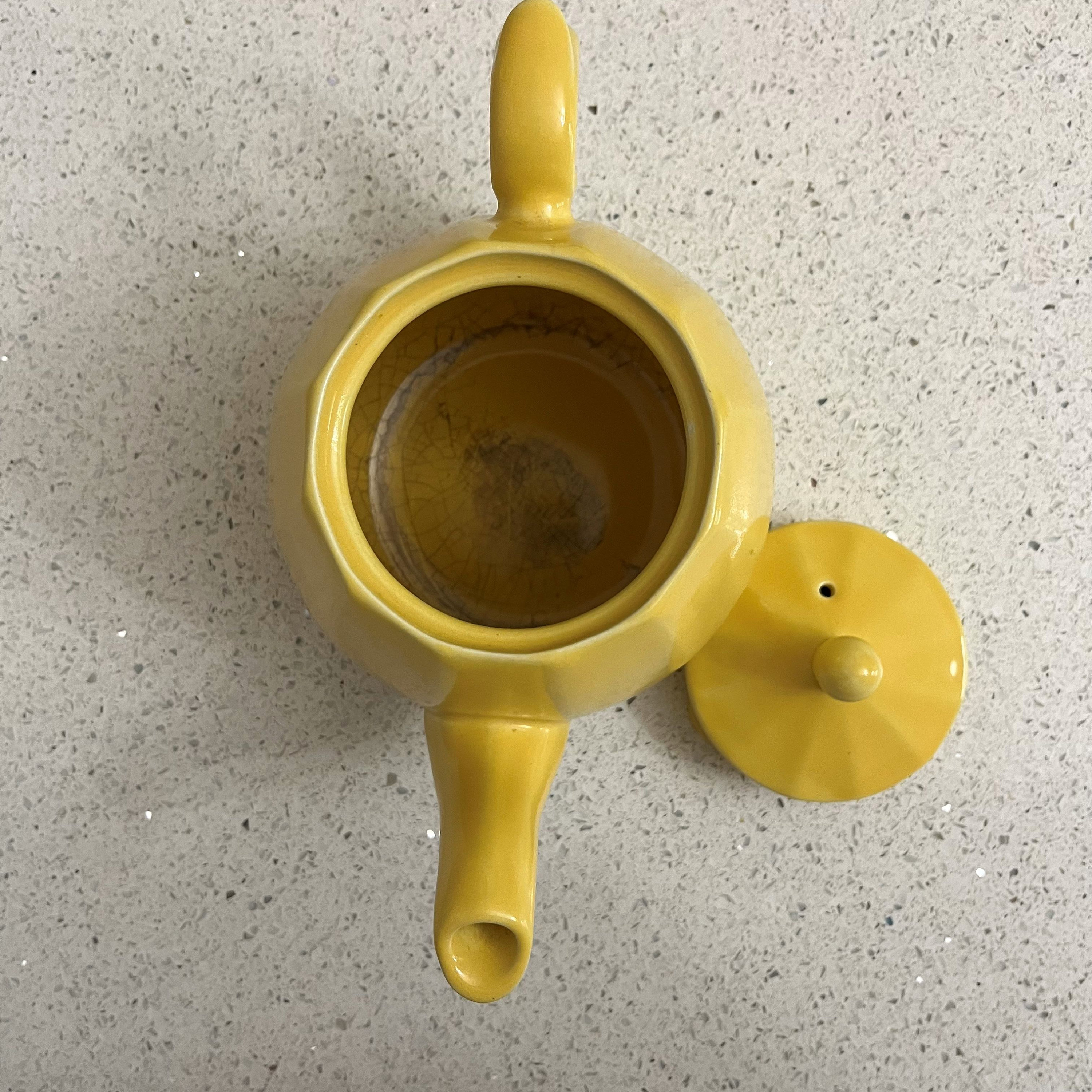 Vintage Heatmaster Yellow Ceramic Teapot Made in England Etsy