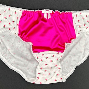 Nylon Satin Panties White MADE TO ORDER