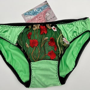 Nylon Satin and lace panties
