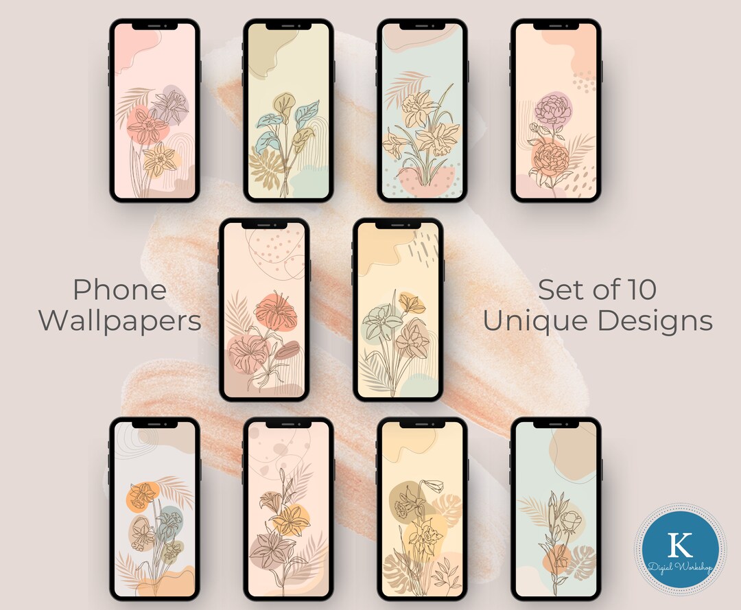 Boho Floral Phone Wallpapers, Minimalist Boho Wallpaper Iphone
