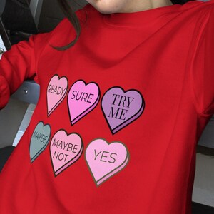 Funny Valentine’s Day sweatshirt, red Valentine crewneck, sexy Valentines Day shirt, Valentines Day gift, witty Valentine shirt