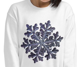 Snowflake sweatshirt, Christmas sweater, holiday sweater, Xmas sweater, Christmas gift, snow flake, winter, Sweatshirt