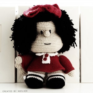 MAFALDA Amigurumi Pattern, Patrón Amigurumi imagen 1