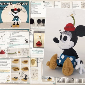 MINNIE MOUSE Amigurumi Pattern Spanish, English Pattern