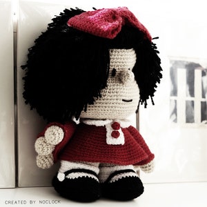 MAFALDA Amigurumi Pattern, Patrón Amigurumi imagen 3