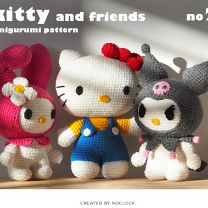 KITTY and FRIENDS no. 2 · Amigurumi Pattern, Amigurmi Pattern