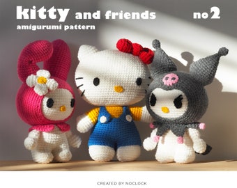 KITTY and FRIENDS no. 2 · Amigurumi Pattern, Amigurmi Pattern