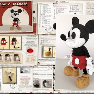 MICKEY MOUSE Amigurumi Pattern Spanish, English Pattern