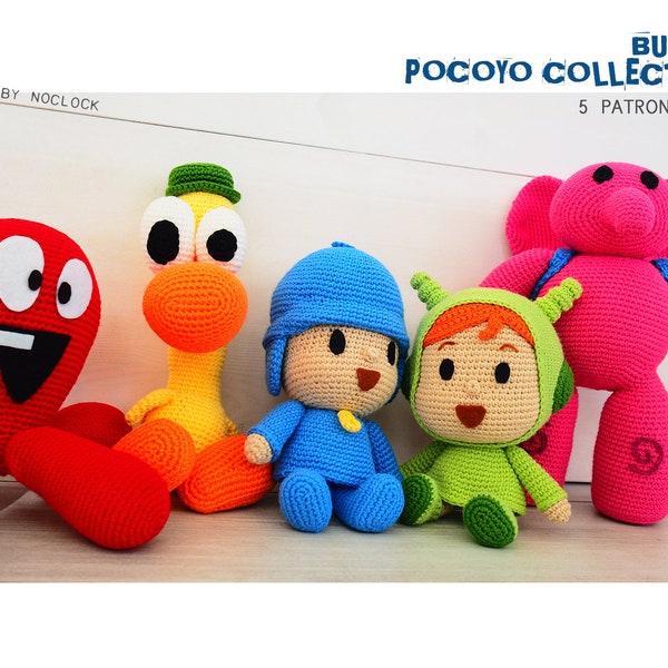 POCOYO COLLECTION BUNDLE Amigurumi Patterns, Amigurumi Patterns