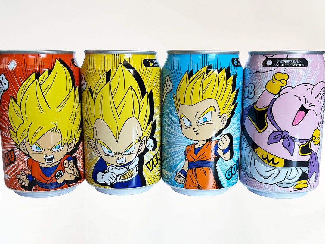 Dragon Ball Z Drink Collection Box 4 Drinks per Set Goku Etsy