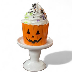 Faux Pumpkin Cupcake/Fake Halloween Cupcake/Halloween Fake Bake
