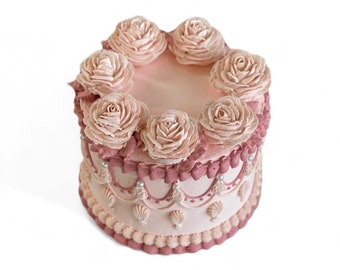 Victorian Rose Cake/Fake Cake/ Faux Cake|Bridgerton Fake Cake
