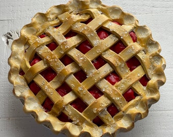 Faux Cherry Pie in Two Sizes