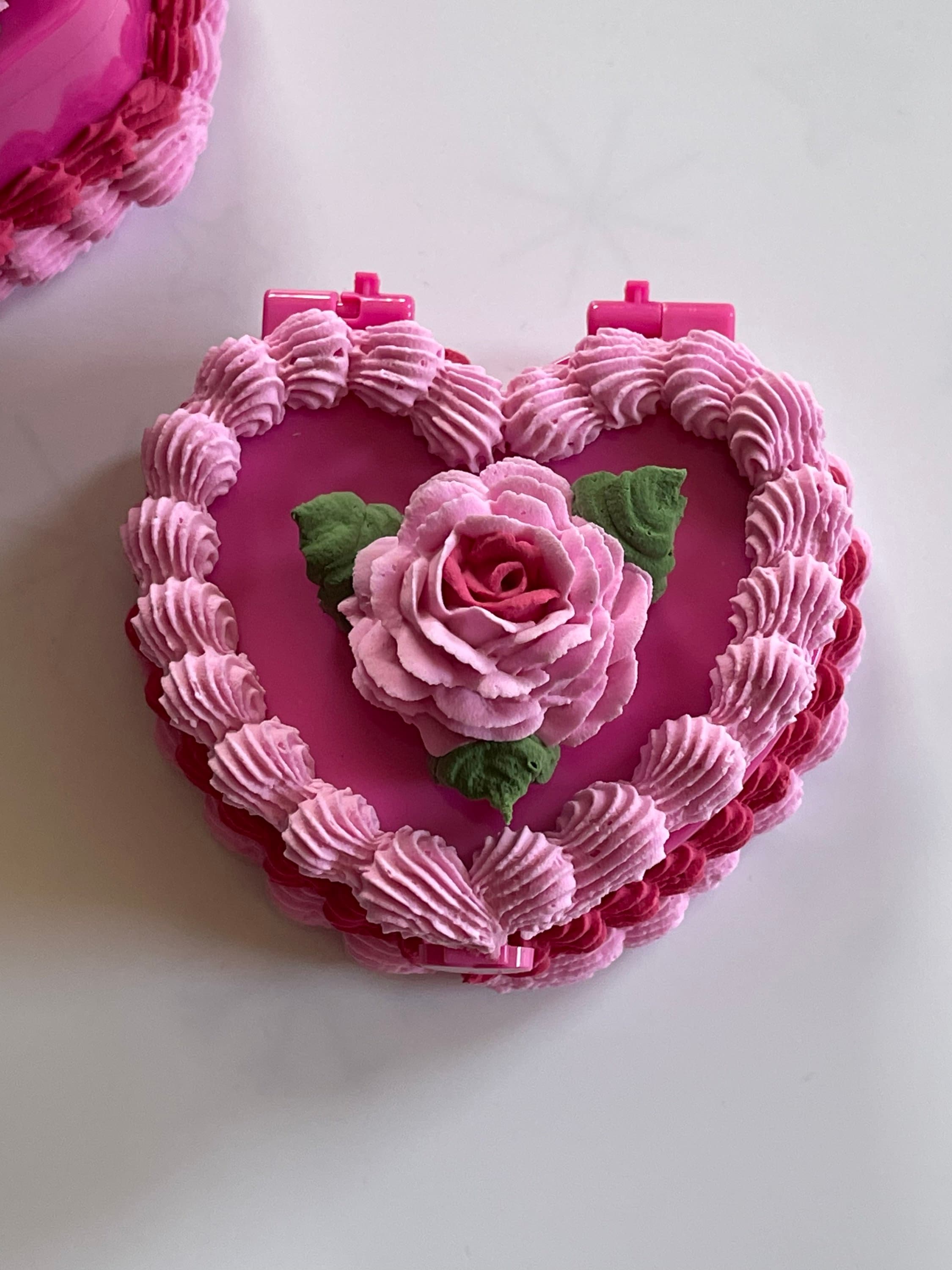 Faux Small Pink Rose Jewelry Cake Box - Etsy