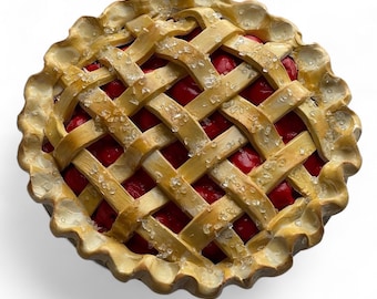 Faux Cherry Pie in Two Sizes