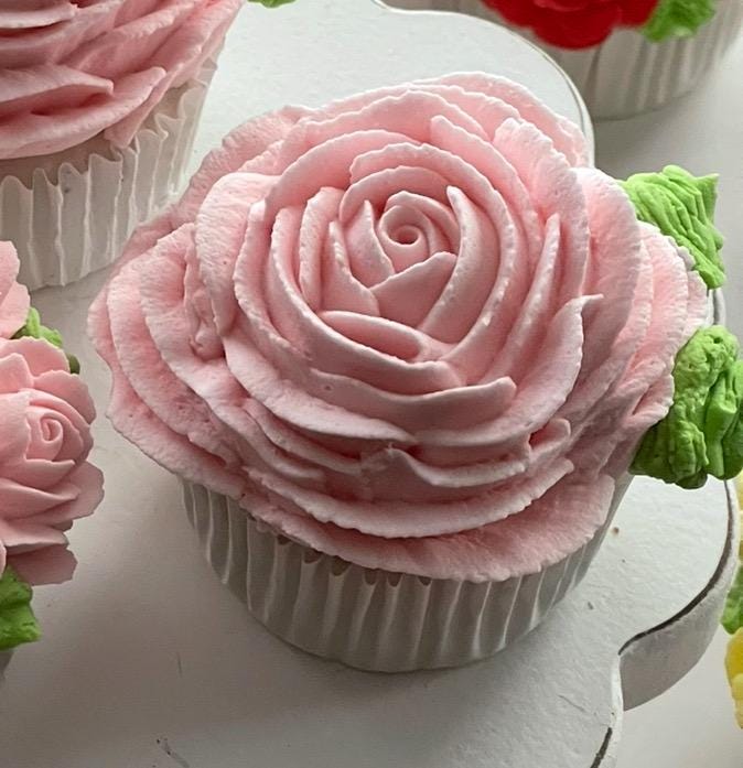 Giant Single Rose Cupcake is Seven Colors - Etsy