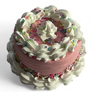 Faux Pink Confetti Sprinkle Cake/ Fake Cake