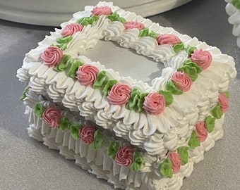 Shabby Chic Rose Hidden Treasures Box Cake/Rectangle