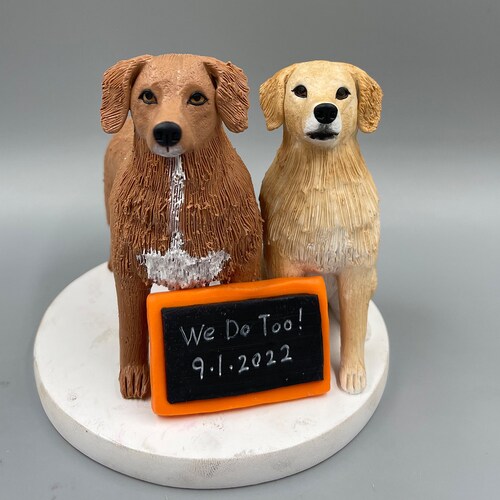 Personalized Custom Pets Pets Wedding Cake Topper Dog Cake Etsy