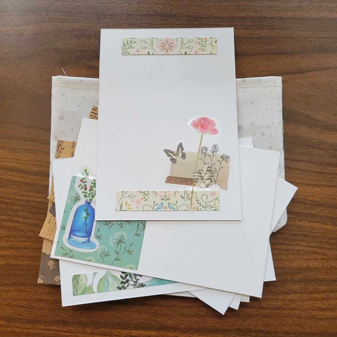 Floral Note Cards set of 6 - Etsy